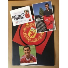 Signed picture of Ricardo the Manchester United footballer